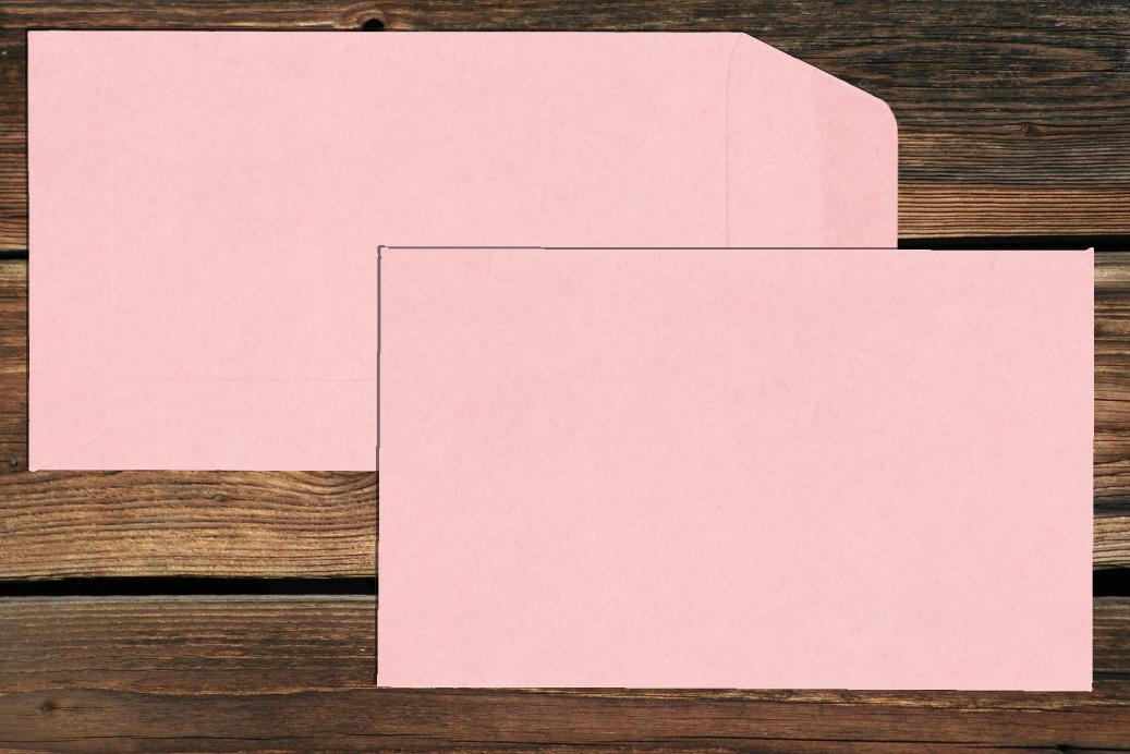 Versandtaschen 65x105 mm Nassklebend Hellrosa 120 g/qm